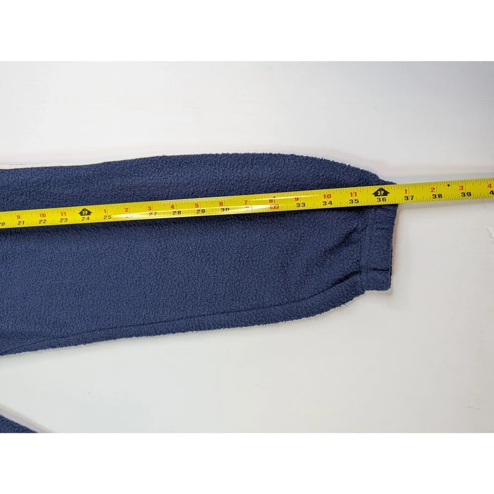 PINK Victoria's Secret Navy Blue Fleece Joggers‎ Striped Sweatpants Small